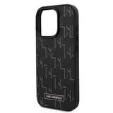 Apple iPhone 16 Pro Max Kılıf Karl Lagerfeld Orjinal Lisanslı M-safe Şarj Özellikli KL Yazılı Hot Stamp Kapak