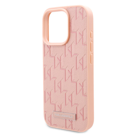 Apple iPhone 16 Pro Max Kılıf Karl Lagerfeld Orjinal Lisanslı M-safe Şarj Özellikli KL Yazılı Hot Stamp Kapak
