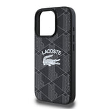 Apple iPhone 16 Pro Max Kılıf Lacoste Orjinal Lisanslı M-safe Şarj Özellikli Mono Vintage Logo Kapak