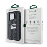 Apple iPhone 16 Pro Max Kılıf Lacoste Orjinal Lisanslı M-safe Şarj Özellikli Mono Vintage Logo Kapak
