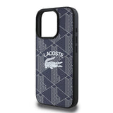 Apple iPhone 16 Pro Max Kılıf Lacoste Orjinal Lisanslı M-safe Şarj Özellikli Mono Vintage Logo Kapak