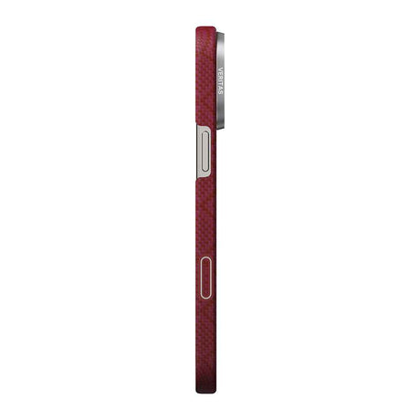 Apple iPhone 16 Pro Max Kılıf M-safe Şarj Özellikli Aramid Karbon Fiber Pitaka Harvard University Serisi Kapak