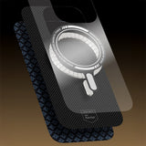 Apple iPhone 16 Pro Max Kılıf M-Safe Şarj Özellikli Benks ArmorAir ArmorGrid Serisi Kevlar Kapak