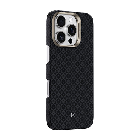 Apple iPhone 16 Pro Max Kılıf M-Safe Şarj Özellikli Benks ArmorAir ArmorGrid Serisi Kevlar Kapak