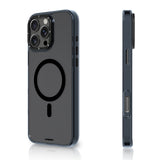 Apple iPhone 16 Pro Max Kılıf M-safe Şarj Özellikli Cam Arka Yüzey TPU Youngkit Gemstone Clear Serisi Kapak