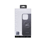 Apple iPhone 16 Pro Max Kılıf M-safe Şarj Özellikli Grip 3 Standlı 600D Aramid Fiber Pitaka Ultra-Slim Classic Serisi Black-Grey Twill Kapak