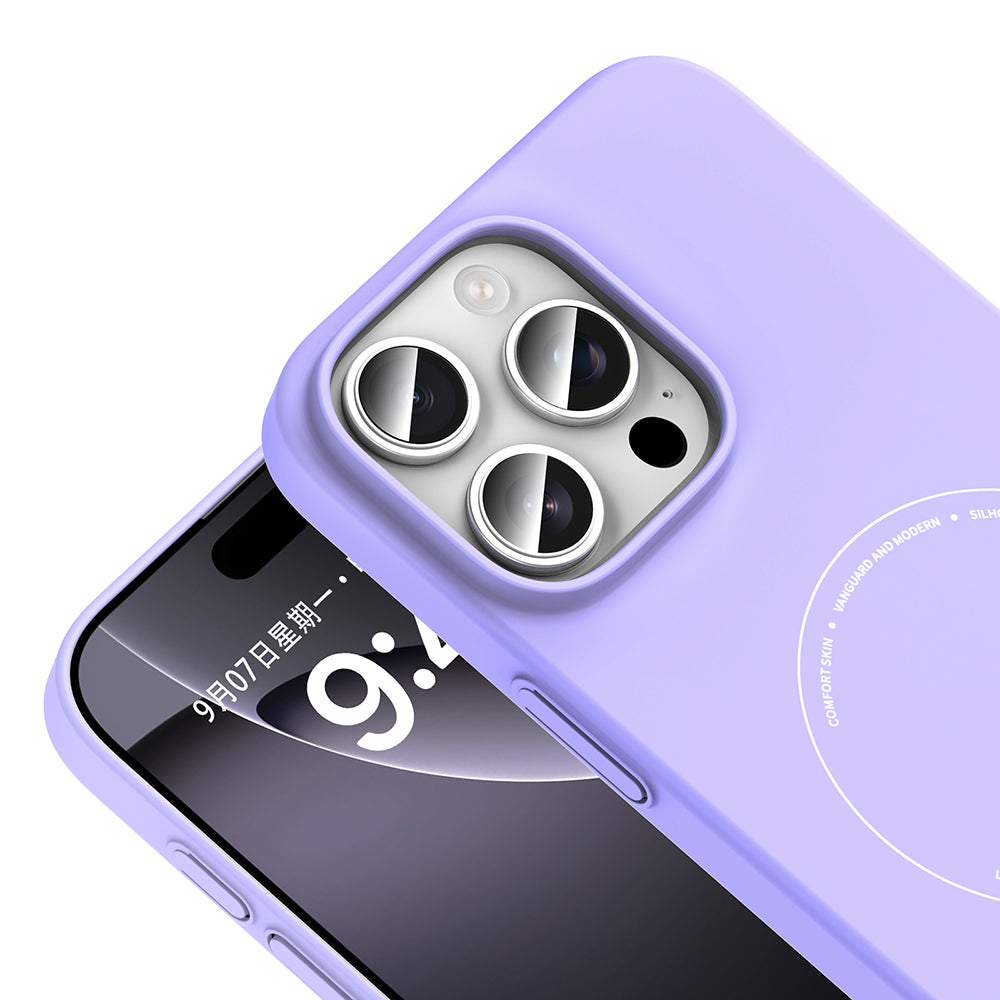 Apple iPhone 16 Pro Max Kılıf M-Safe Şarj Özellikli Kamera Korumalı Zore Elio Sert PC Kapak
