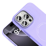 Apple iPhone 16 Pro Max Kılıf M-Safe Şarj Özellikli Kamera Korumalı Zore Elio Sert PC Kapak