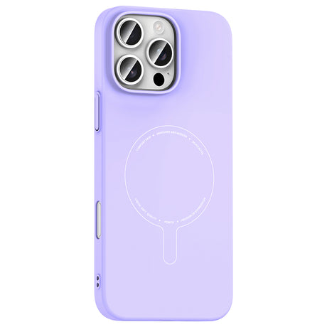 Apple iPhone 16 Pro Max Kılıf M-Safe Şarj Özellikli Kamera Korumalı Zore Elio Sert PC Kapak