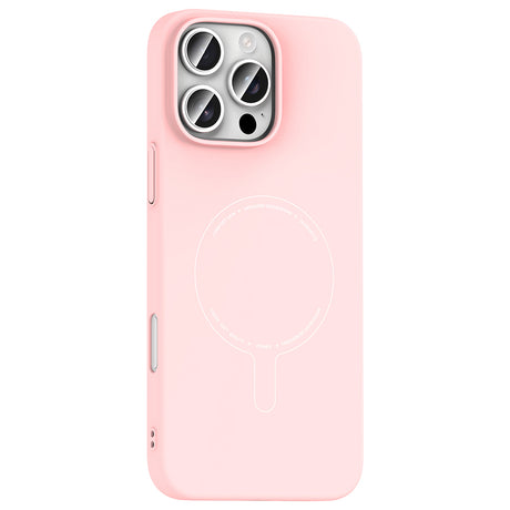 Apple iPhone 16 Pro Max Kılıf M-Safe Şarj Özellikli Kamera Korumalı Zore Elio Sert PC Kapak