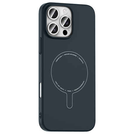 Apple iPhone 16 Pro Max Kılıf M-Safe Şarj Özellikli Kamera Korumalı Zore Elio Sert PC Kapak