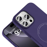 Apple iPhone 16 Pro Max Kılıf M-Safe Şarj Özellikli Kamera Korumalı Zore Elio Sert PC Kapak