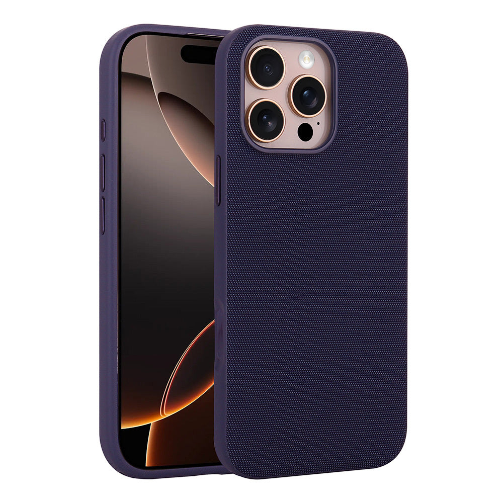 Apple iPhone 16 Pro Max Kılıf M-Safe Şarj Özellikli Kumaş Tasarımlı Zore Miami Sert PC Kapak