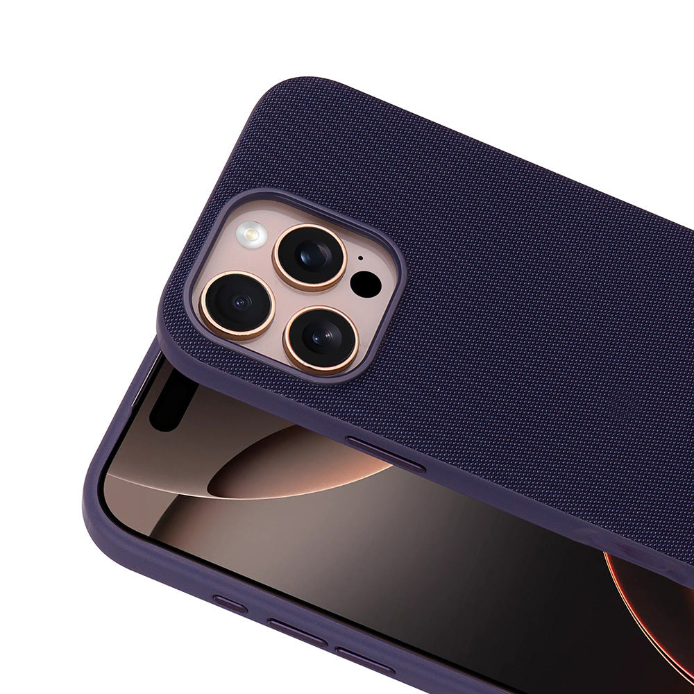 Apple iPhone 16 Pro Max Kılıf M-Safe Şarj Özellikli Kumaş Tasarımlı Zore Miami Sert PC Kapak