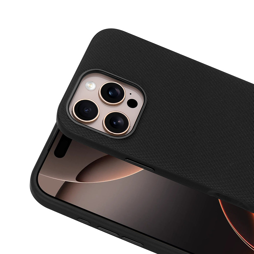Apple iPhone 16 Pro Max Kılıf M-Safe Şarj Özellikli Kumaş Tasarımlı Zore Miami Sert PC Kapak