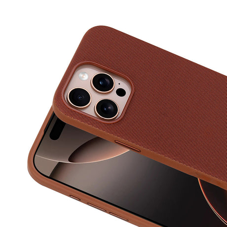 Apple iPhone 16 Pro Max Kılıf M-Safe Şarj Özellikli Kumaş Tasarımlı Zore Miami Sert PC Kapak