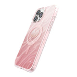Apple iPhone 16 Pro Max Kılıf M-Safe Şarj Özellikli Orjinal Swarovski Taşlı Zore Paris Rovix Sert PC Kapak