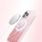 Apple iPhone 16 Pro Max Kılıf M-Safe Şarj Özellikli Orjinal Swarovski Taşlı Zore Paris Rovix Sert PC Kapak