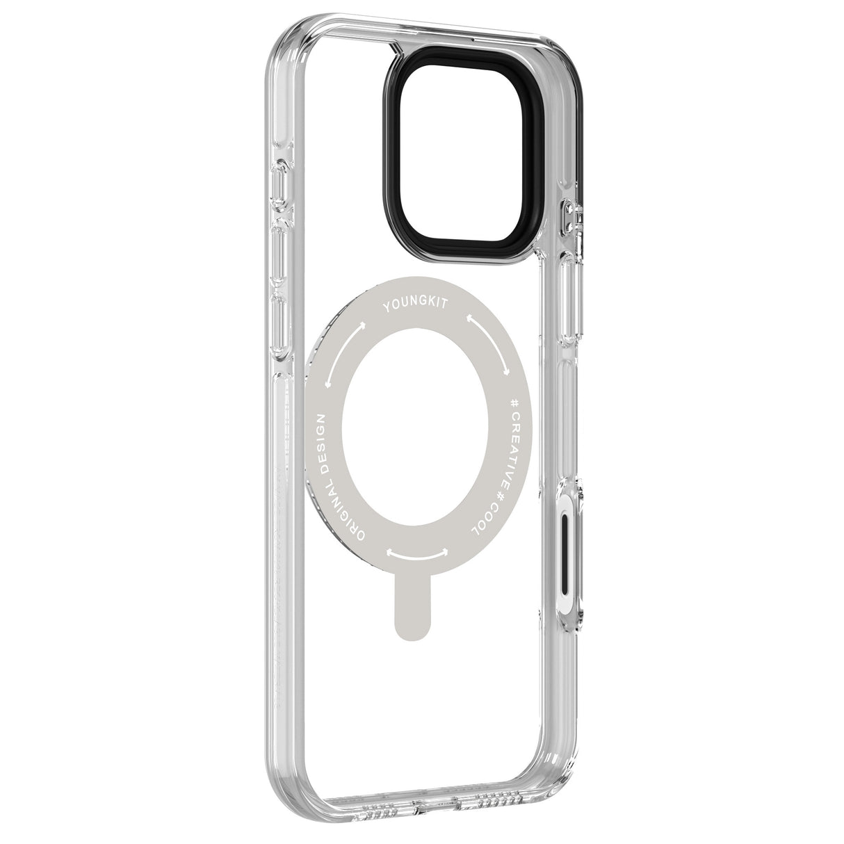 Apple iPhone 16 Pro Max Kılıf M-safe Şarj Özellikli Standlı Aksiyon Butonlu Youngkit Pivot Serisi Kapak