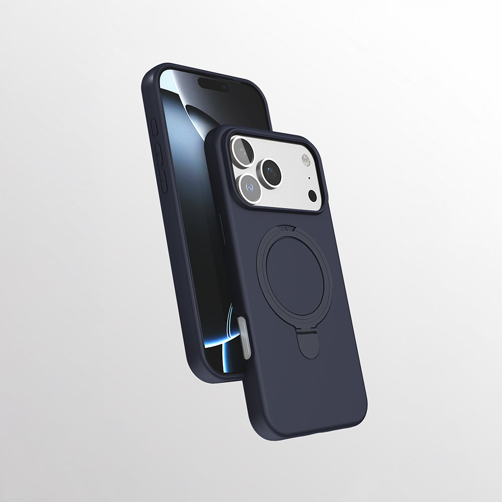 Apple iPhone 16 Pro Max Kılıf M-safe Şarj Özellikli Standlı Zore Samara Kapak
