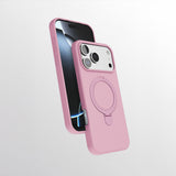 Apple iPhone 16 Pro Max Kılıf M-safe Şarj Özellikli Standlı Zore Samara Kapak