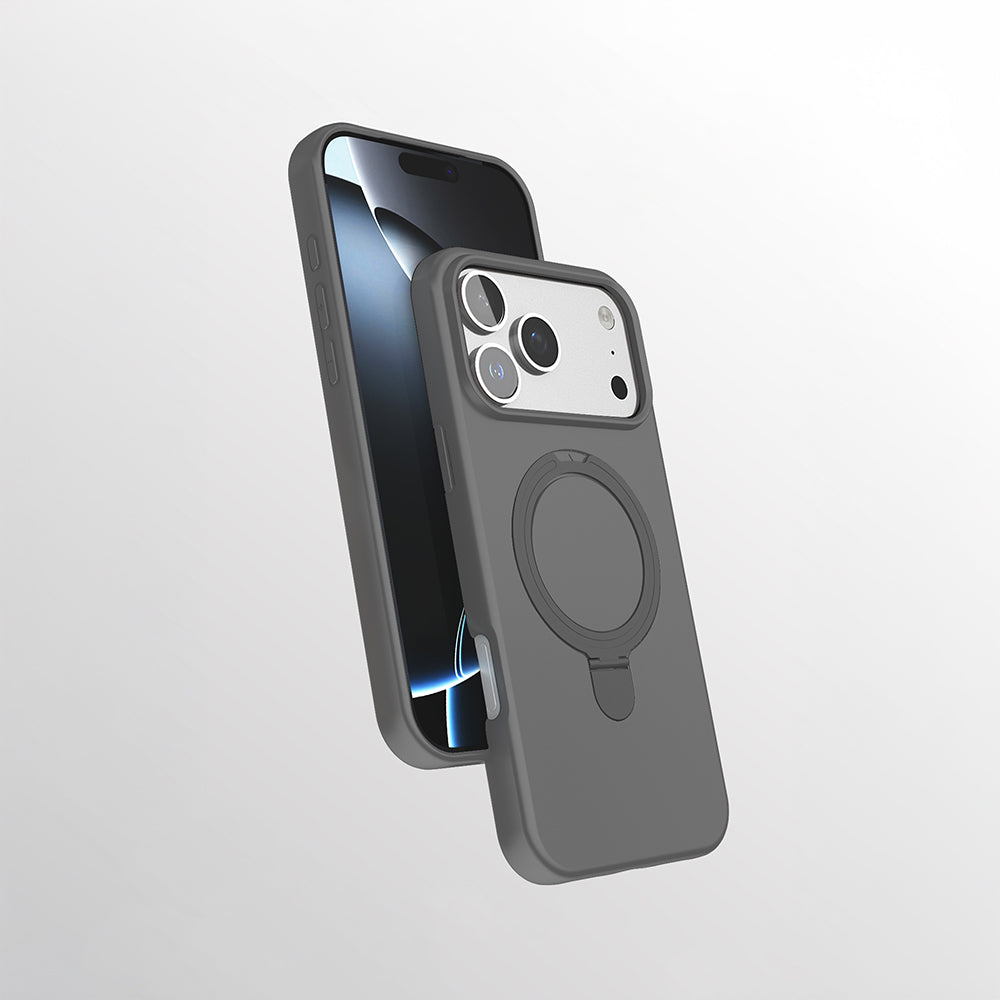 Apple iPhone 16 Pro Max Kılıf M-safe Şarj Özellikli Standlı Zore Samara Kapak