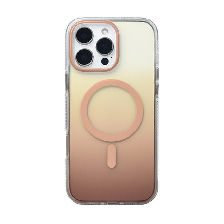 Apple iPhone 16 Pro Max Kılıf M-safe Şarj Özellikli Transparan Renk Geçişli Zore Toros Kapak