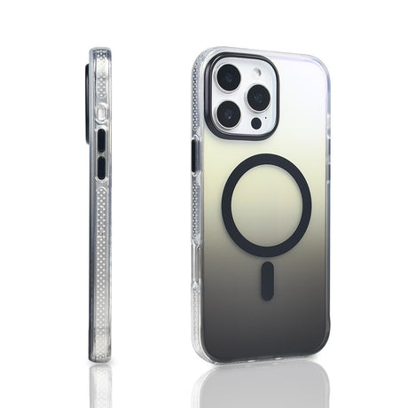 Apple iPhone 16 Pro Max Kılıf M-safe Şarj Özellikli Transparan Renk Geçişli Zore Toros Kapak