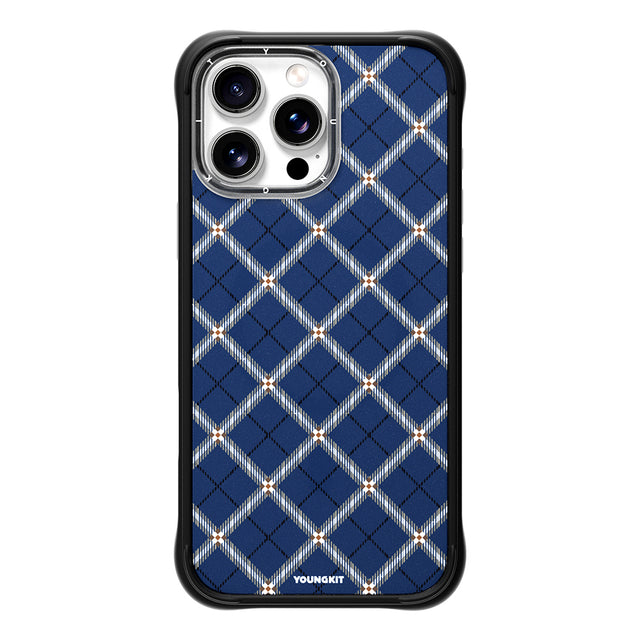 Apple iPhone 16 Pro Max Kılıf M-safe Şarj Özellikli Youngkit Argyle Serisi Kapak