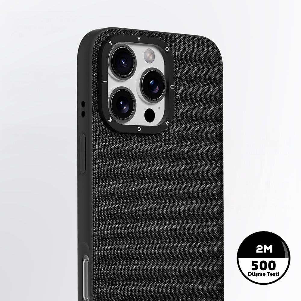 Apple iPhone 16 Pro Max Kılıf M-safe Şarj Özellikli Youngkit Canvas Serisi Kapak