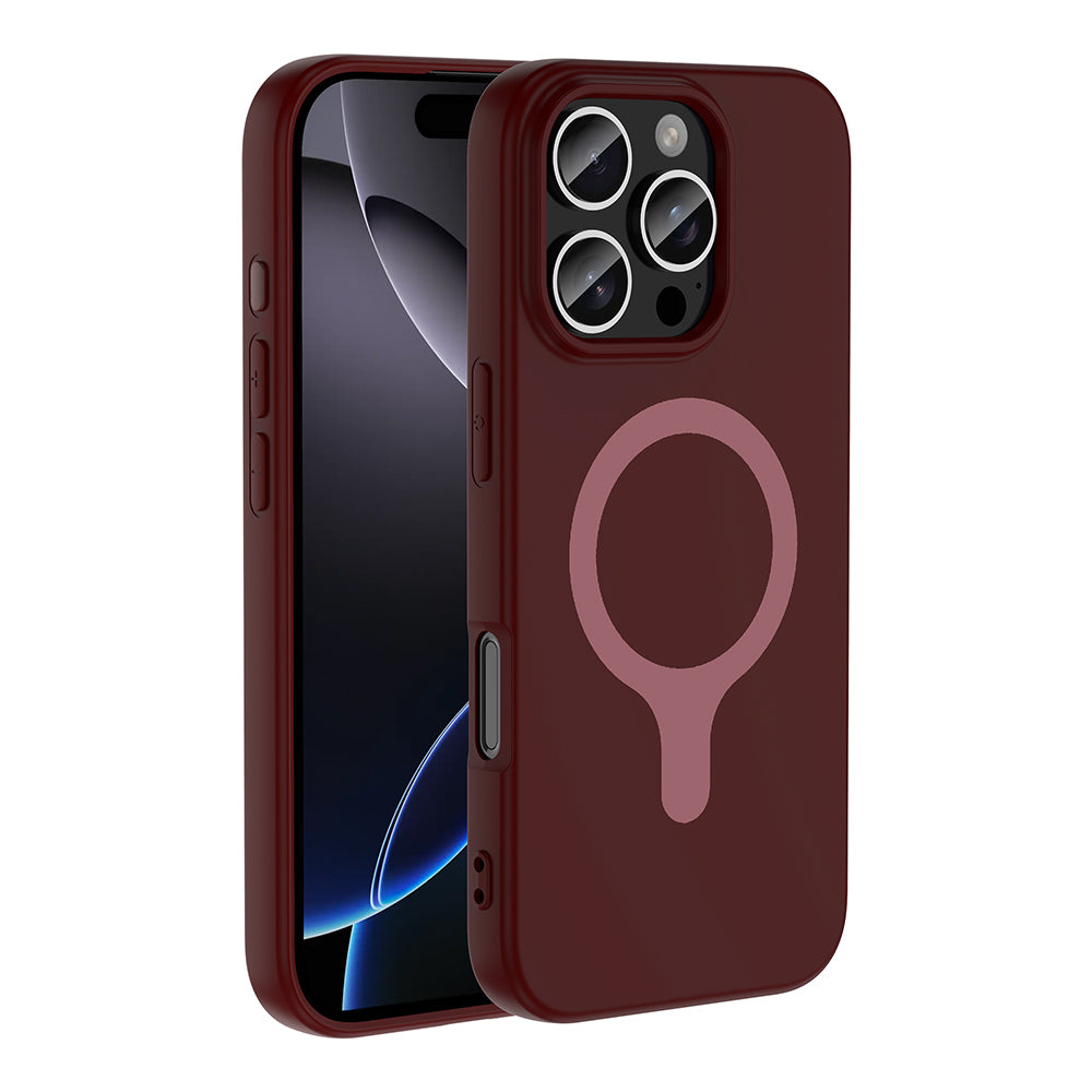 Apple iPhone 16 Pro Max Kılıf M-Safe Şarj Özellikli Zore Aris Silikon Kapak
