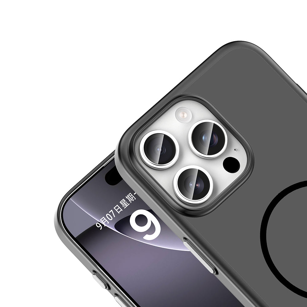 Apple iPhone 16 Pro Max Kılıf M-Safe Şarj Özellikli Zore Lora PC Kapak