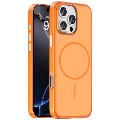 Apple iPhone 16 Pro Max Kılıf M-Safe Şarj Özellikli Zore Lora PC Kapak