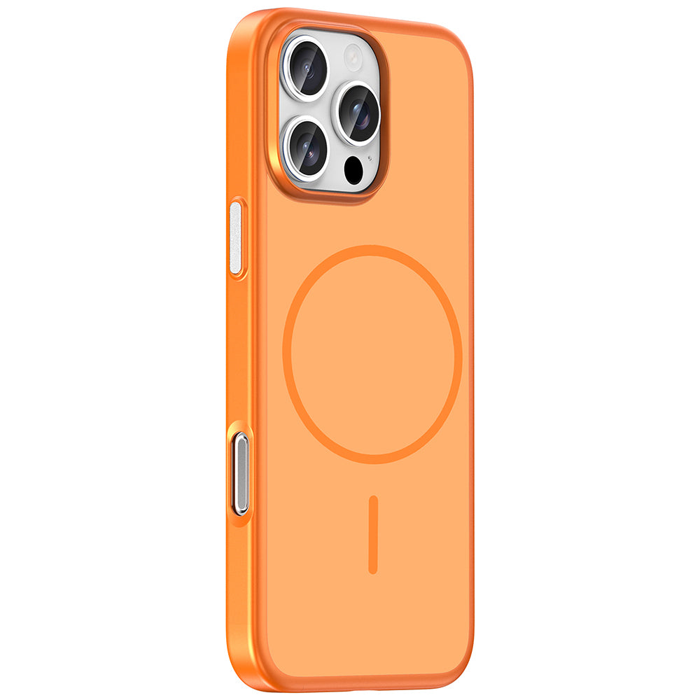 Apple iPhone 16 Pro Max Kılıf M-Safe Şarj Özellikli Zore Lora PC Kapak