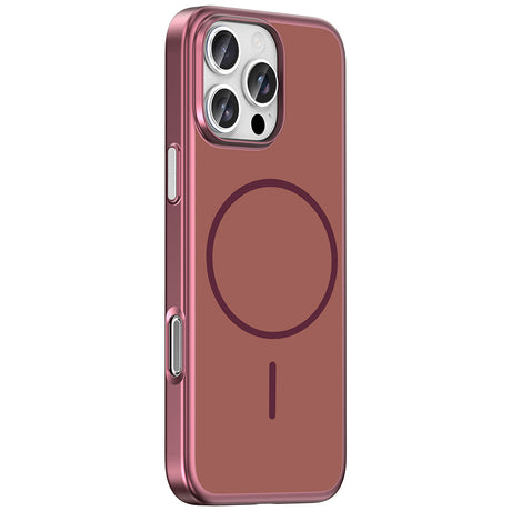 Apple iPhone 16 Pro Max Kılıf M-Safe Şarj Özellikli Zore Lora PC Kapak