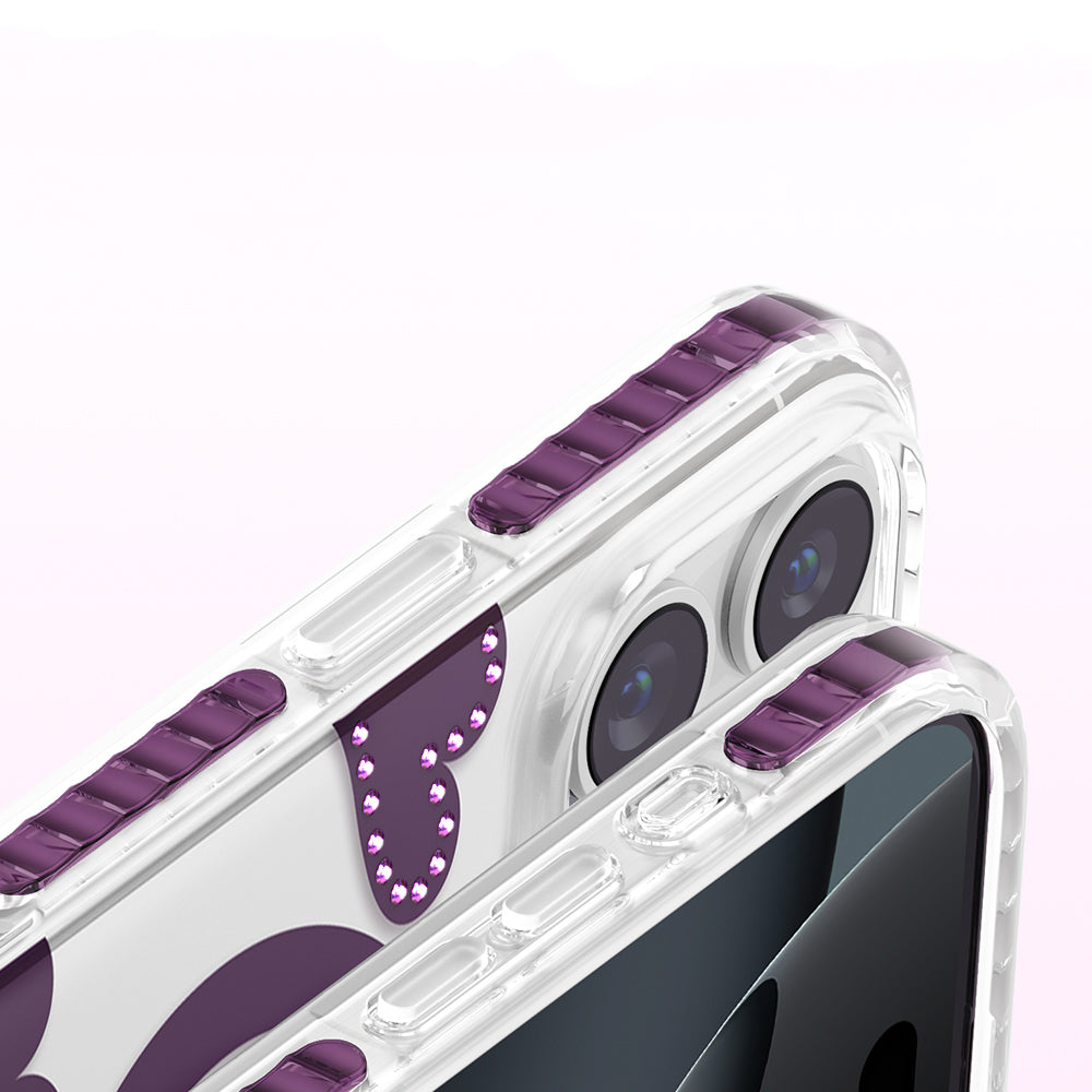 Apple iPhone 16 Pro Max Kılıf M-Safe Şarj Özellikli Zore Paris Elvo Sert PC Kapak