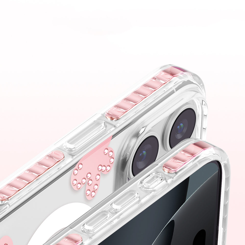 Apple iPhone 16 Pro Max Kılıf M-Safe Şarj Özellikli Zore Paris Elvo Sert PC Kapak