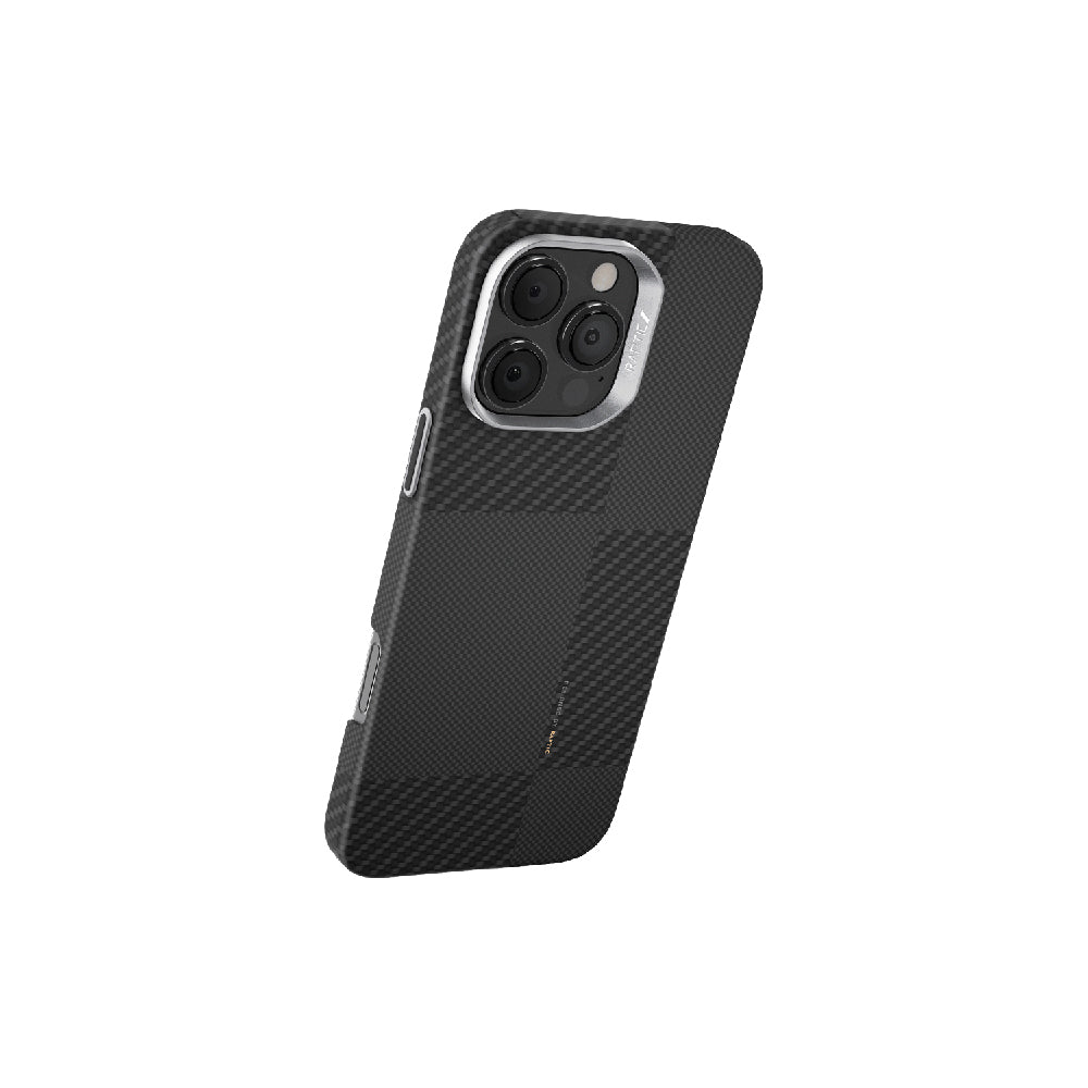 Apple iPhone 16 Pro Max Kılıf M-safe Şarj Özellikli 600D Metal Kamera Çerçeveli Raptic Aramid Fiber Croxx Mondrian Serisi Kapak