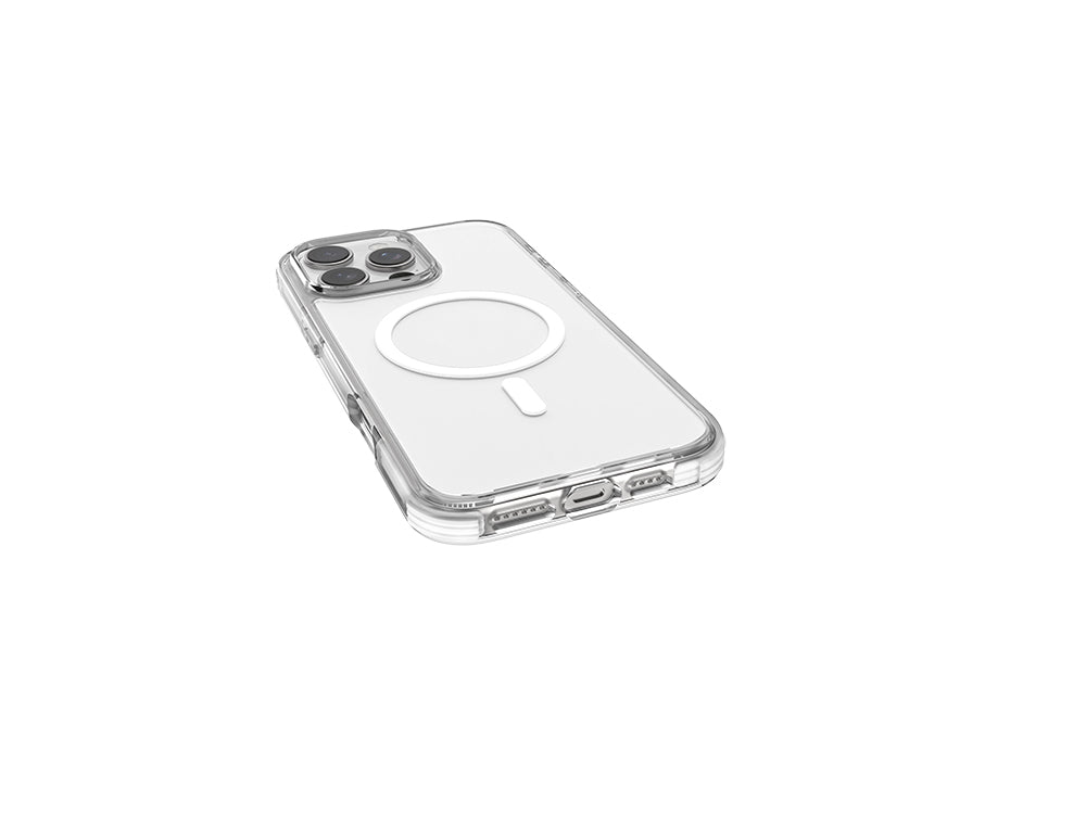 Apple iPhone 16 Pro Max Kılıf M-safe Şarj Özellikli Airbag Tasarımlı Raptic Clear Serisi Şeffaf Kapak