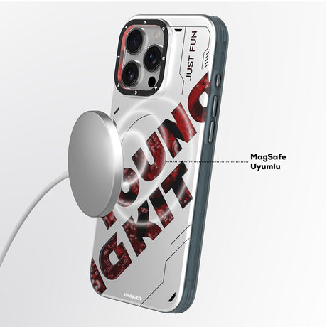 Apple iPhone 16 Pro Max Kılıf M-safe Şarj Özellikli Airbagli Çift Katmanlı Youngkit Future Serisi Kapak