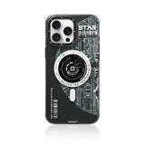 Apple iPhone 16 Pro Max Kılıf M-safe Şarj Özellikli Airbagli Hologram Tasarımlı Youngkit Interstellar Serisi Kapak