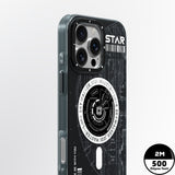 Apple iPhone 16 Pro Max Kılıf M-safe Şarj Özellikli Airbagli Hologram Tasarımlı Youngkit Interstellar Serisi Kapak