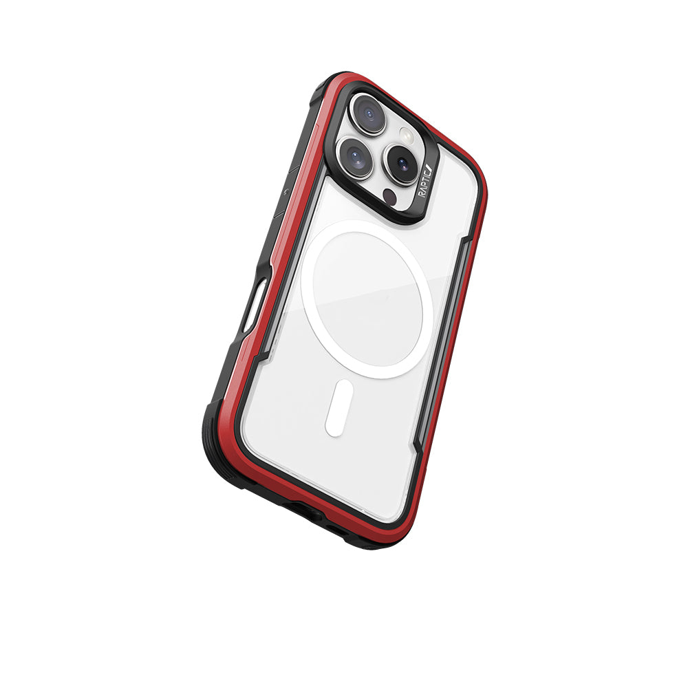 Apple iPhone 16 Pro Max Kılıf M-safe Şarj Özellikli Airbagli Raptic Shield Serisi Şeffaf Arka Yüzey Kapak