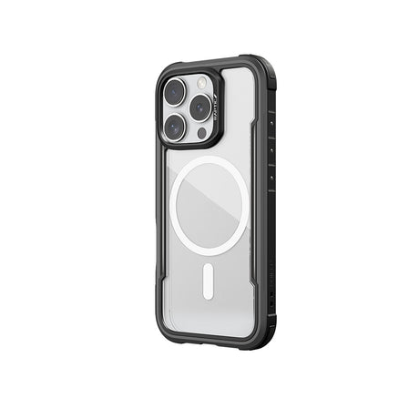 Apple iPhone 16 Pro Max Kılıf M-safe Şarj Özellikli Airbagli Raptic Shield Serisi Şeffaf Arka Yüzey Kapak