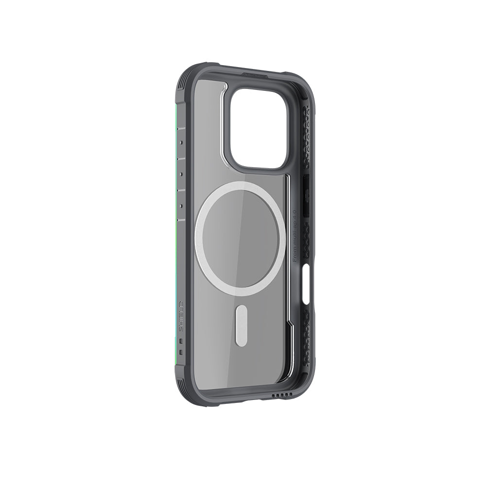 Apple iPhone 16 Pro Max Kılıf M-safe Şarj Özellikli Airbagli Raptic Shield Serisi Şeffaf Arka Yüzey Kapak