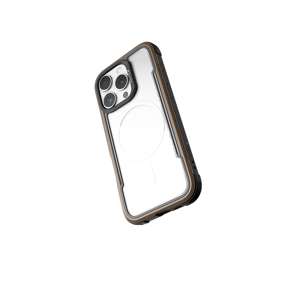 Apple iPhone 16 Pro Max Kılıf M-safe Şarj Özellikli Airbagli Raptic Shield Serisi Şeffaf Arka Yüzey Kapak