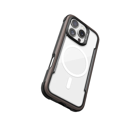 Apple iPhone 16 Pro Max Kılıf M-safe Şarj Özellikli Airbagli Raptic Shield Serisi Şeffaf Arka Yüzey Kapak