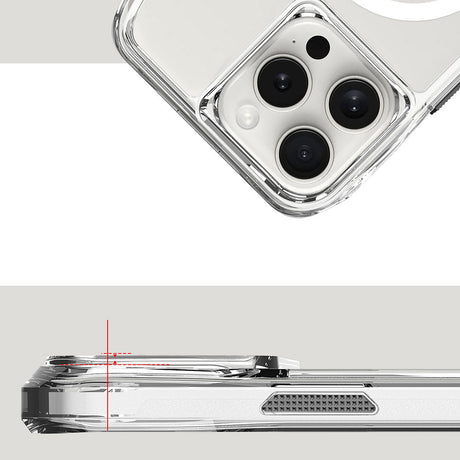 Apple iPhone 16 Pro Max Kılıf M-safe Şarj Özellikli Airbagli Şeffaf Zore İncek Kapak