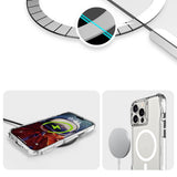 Apple iPhone 16 Pro Max Kılıf M-safe Şarj Özellikli Airbagli Şeffaf Zore İncek Kapak