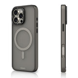 Apple iPhone 16 Pro Max Kılıf M-safe Şarj Özellikli Cam Arka Yüzey TPU Youngkit Gemstone Serisi Kapak